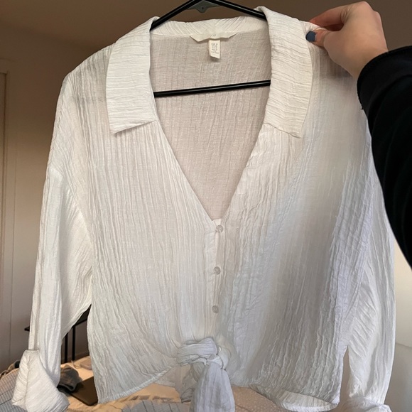 H\u0026M | Tops | White Blouse | Poshmark